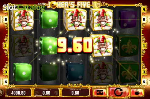 Οθόνη3. Joker's Five Dice Κουλοχέρης