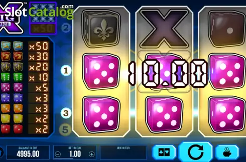 Οθόνη3. Big X Dice Κουλοχέρης