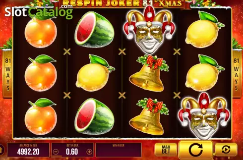 Οθόνη2. Respin Joker 81 Xmas Κουλοχέρης 