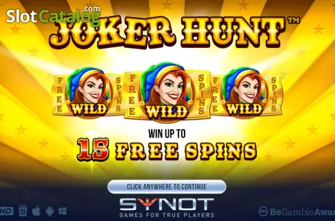 Οθόνη2. Joker Hunt Κουλοχέρης