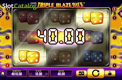 Οθόνη3. Triple Blaze Dice Κουλοχέρης