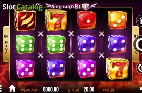 Οθόνη2. Firebird 81 Dice Κουλοχέρης