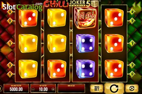 Οθόνη2. Chilli Joker Double 5 Dice Κουλοχέρης