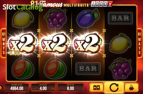 Οθόνη3. 81 Famous Multifruits 1000 Κουλοχέρης