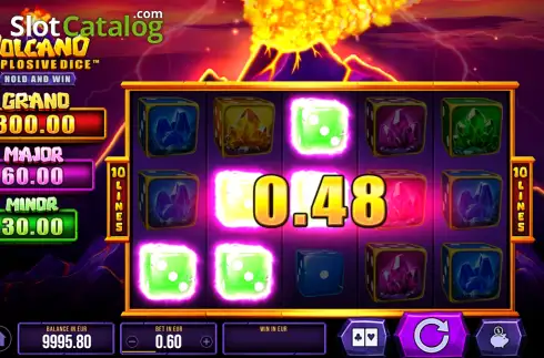 Οθόνη3. Volcano Explosive Dice Κουλοχέρης