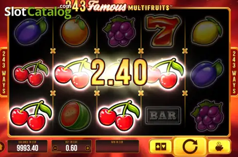 Οθόνη3. 243 Famous Multifruits Κουλοχέρης