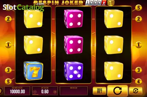 Οθόνη2. Respin Joker 1000 Dice Κουλοχέρης
