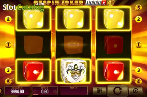 Οθόνη3. Respin Joker 1000 Dice Κουλοχέρης
