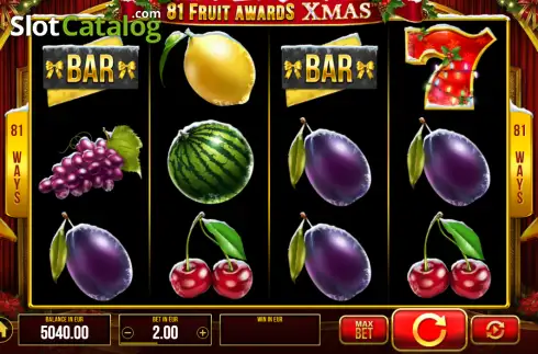 Οθόνη2. 81 Fruit Awards Xmas Κουλοχέρης 