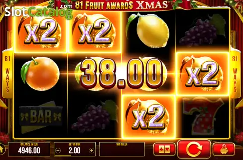 Οθόνη3. 81 Fruit Awards Xmas Κουλοχέρης 