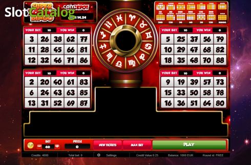 Οθόνη2. Super Zodiac Bingo Κουλοχέρης