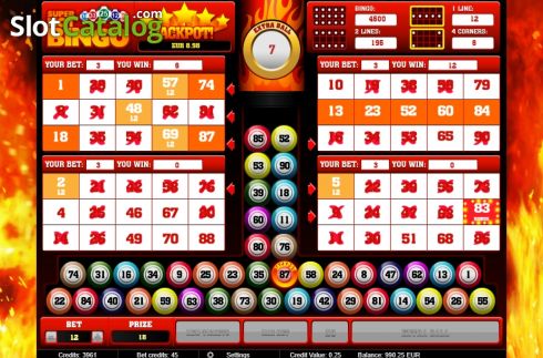 Οθόνη4. Super Hot Bingo Κουλοχέρης 
