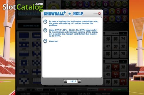 Οθόνη7. Show Ball Plus (Salsa Technology) Κουλοχέρης