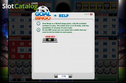 Οθόνη7. Goal Bingo Κουλοχέρης