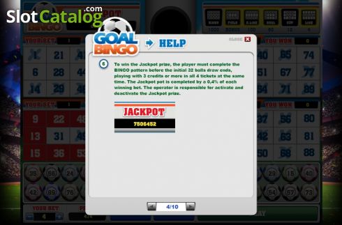Οθόνη9. Goal Bingo Κουλοχέρης