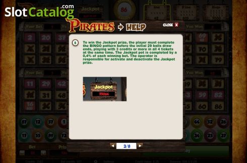Οθόνη7. Pirates Bingo (Salsa Technology) Κουλοχέρης