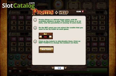 Οθόνη6. Pirates Bingo (Salsa Technology) Κουλοχέρης