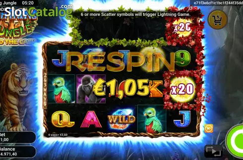 Οθόνη6. Lightning Jungle Κουλοχέρης 