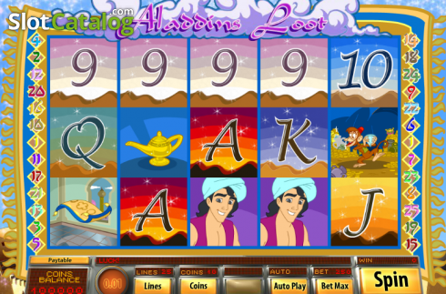 Οθόνη2. Aladdins Loot Κουλοχέρης 