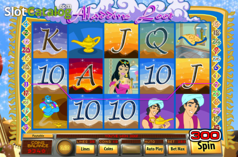 Οθόνη4. Aladdins Loot Κουλοχέρης 