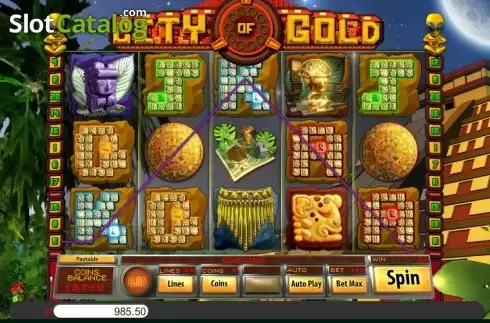 Οθόνη3. City of Gold (Saucify) Κουλοχέρης