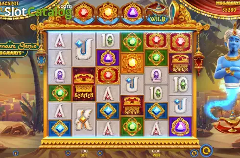 Οθόνη2. Millionaire Genie Megaways Κουλοχέρης