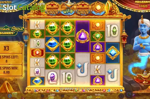 Οθόνη3. Millionaire Genie Megaways Κουλοχέρης