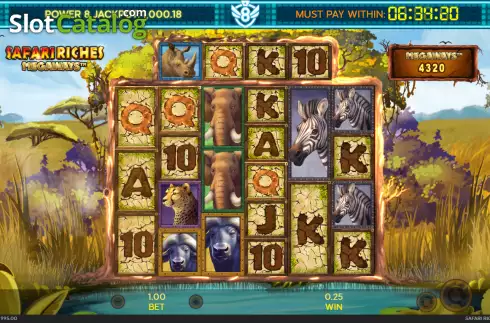 Οθόνη4. Safari Riches Megaways Κουλοχέρης