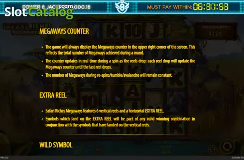 Οθόνη8. Safari Riches Megaways Κουλοχέρης