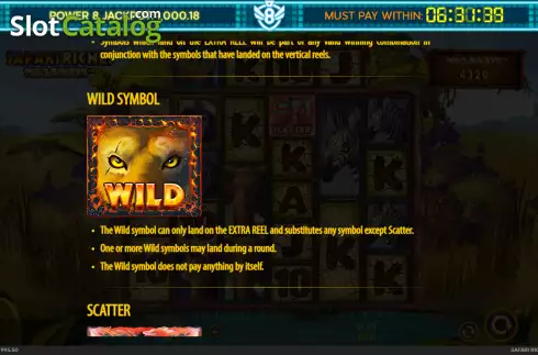 Οθόνη9. Safari Riches Megaways Κουλοχέρης
