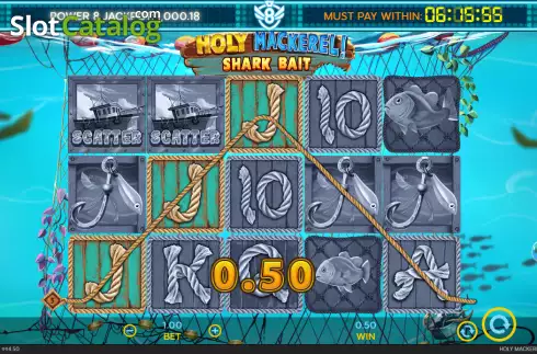 Οθόνη4. Holy Mackerel Shark Bait Κουλοχέρης