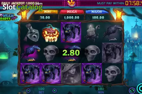 Οθόνη3. Halloween Spin Party Κουλοχέρης
