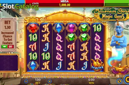 Οθόνη2. Millionaire Genie's Magic Gems Κουλοχέρης