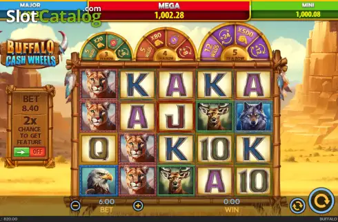 Οθόνη2. Buffalo Cash Wheels Κουλοχέρης