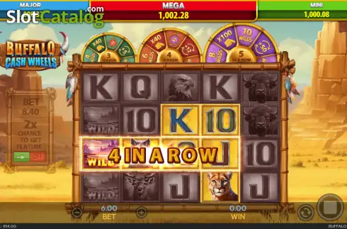 Οθόνη3. Buffalo Cash Wheels Κουλοχέρης