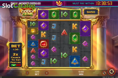 Οθόνη2. Time of the Titans - Godly Gems Megaways Κουλοχέρης