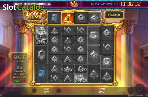 Οθόνη3. Time of the Titans - Godly Gems Megaways Κουλοχέρης