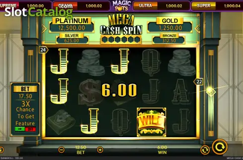 Οθόνη3. Mega Cash Spin Κουλοχέρης