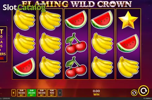 Οθόνη2. Flaming Wild Crown Κουλοχέρης