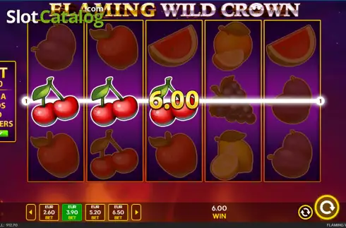 Οθόνη3. Flaming Wild Crown Κουλοχέρης