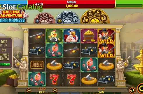 Οθόνη2. Gallina Adventure - Mafia Madness Κουλοχέρης