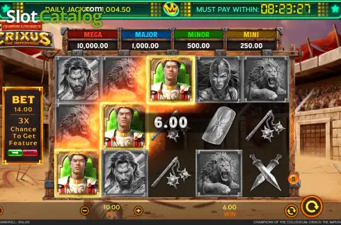 Οθόνη3. Champions of the Colosseum: Crixus the Impervious Κουλοχέρης