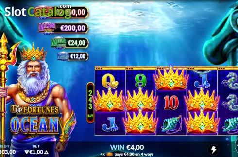 Οθόνη3. Top Up Fortunes - Ocean Κουλοχέρης
