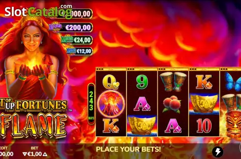 Οθόνη2. Top Up Fortunes Flame Κουλοχέρης 