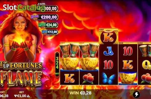 Οθόνη3. Top Up Fortunes Flame Κουλοχέρης 