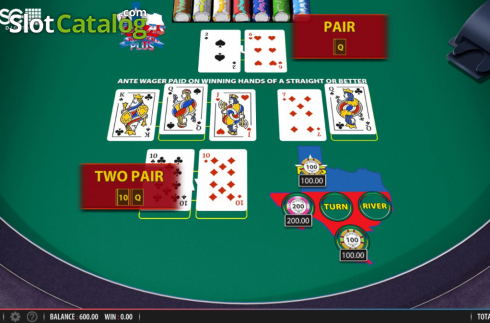 Οθόνη3. Texas Hold'em Plus (Shuffle Master) Κουλοχέρης