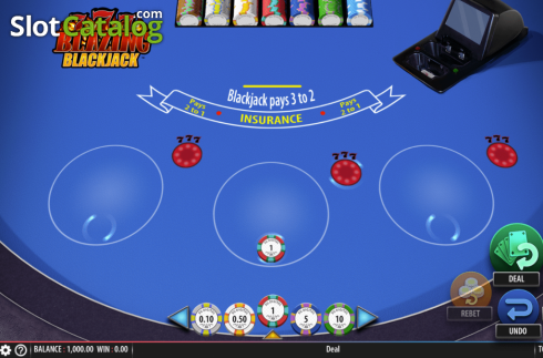 Οθόνη3. Blazing 7's Blackjack Κουλοχέρης