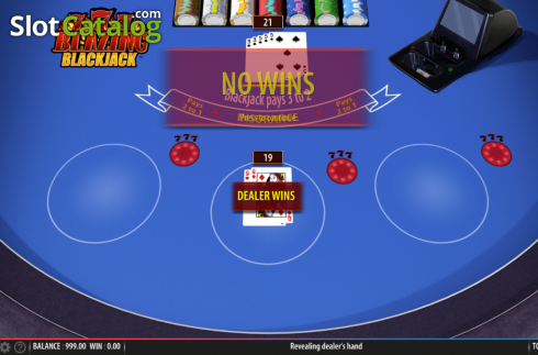 Οθόνη5. Blazing 7's Blackjack Κουλοχέρης
