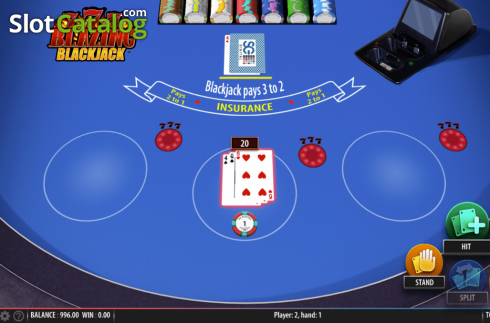 Οθόνη6. Blazing 7's Blackjack Κουλοχέρης