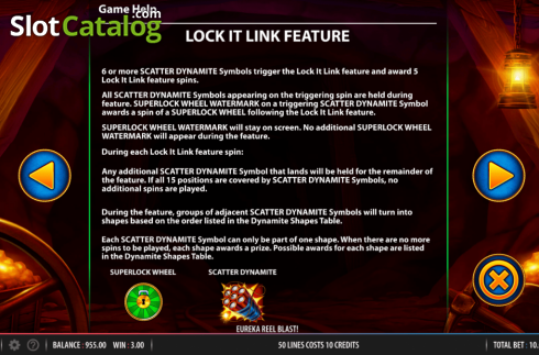 Οθόνη8. Eureka Reels Blast Superlock Κουλοχέρης